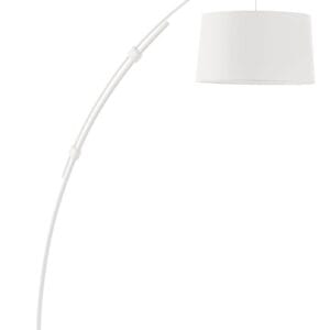 Lampadaire télescopique décor blanc