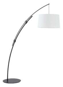 Lampadaire télescopique décor noir