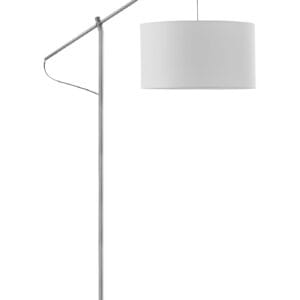 Lampadaire télescopique décor nickel