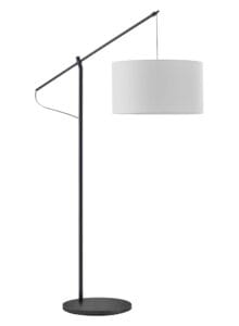 Lampadaire télescopique décor noir