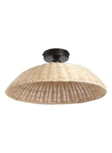 Plafonnier en rotin naturel