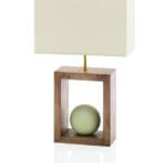 Lampe céramique avec abat-jour