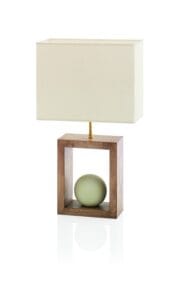 Lampe céramique avec abat-jour